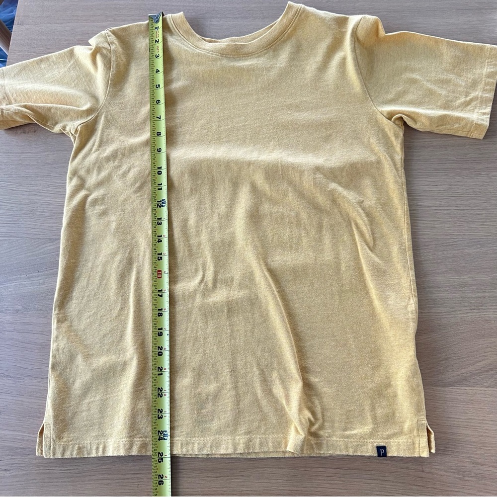 Pendleton 100% Cotton T-Shirt Sz S Gold/Yellow Classic Solid - Picture 8 of 8